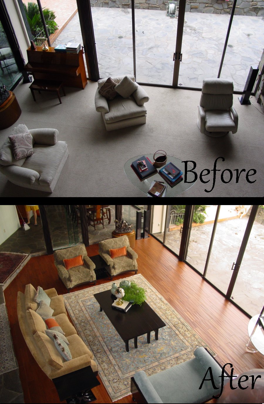 Living Room 4 Before and After